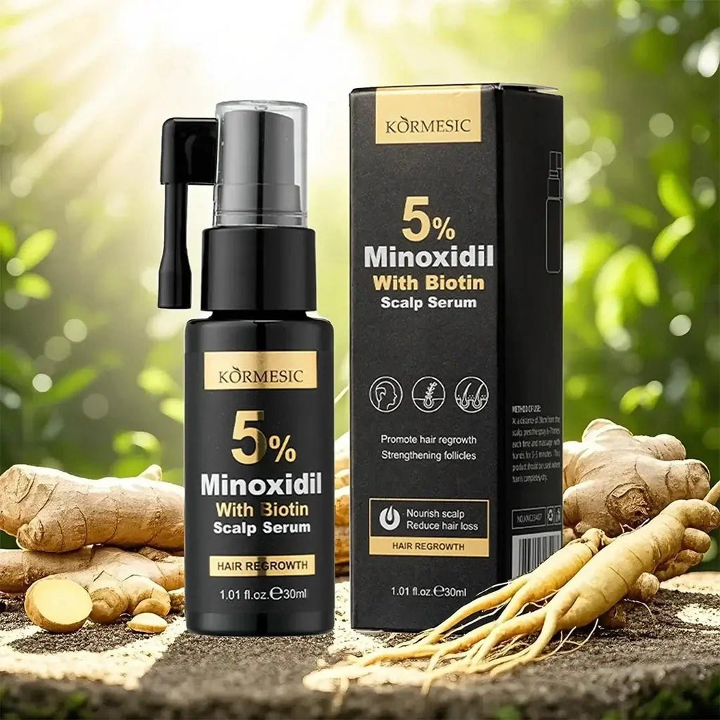 KORMESIC 5% Minoxidil with Biotin Scalp Serum – 30ml