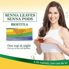 BIOFITEA Herbal Tea Senna Leaves Senna Pods – 30 Teabags