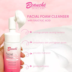 Beauche Facial Foam Cleanser with Salicylic Acid - 100ml