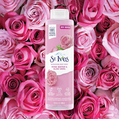 St. Ives Refreshing Body Wash – Rose Water & Aloe Vera (650ml)