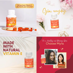 Myra E 400 IU Vitamin E d-Alpha Tocopherol 30caps