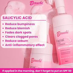 Beauche Facial Foam Cleanser with Salicylic Acid - 100ml