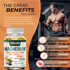 Kirkland Signature 9-in-1 Magnesium Zinc Complex – 120 Softgels