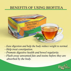 BIOFITEA Herbal Tea Senna Leaves Senna Pods – 30 Teabags