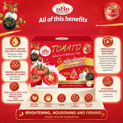 888 Total White Tomato Intensive Whitening Soap (90g)