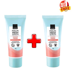 Avon Feelin Fresh Quelch Powder Fresh Anti-perspirant Deodorant Cream - 55g (1+1 Offer)
