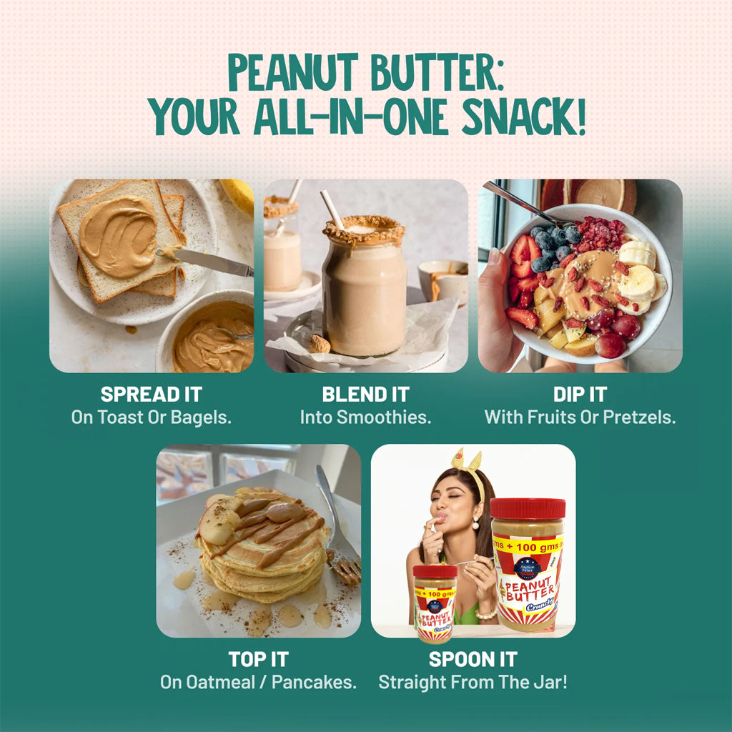 American Nature Crunchy Peanut Butter – 800g (700g + 100g Extra)