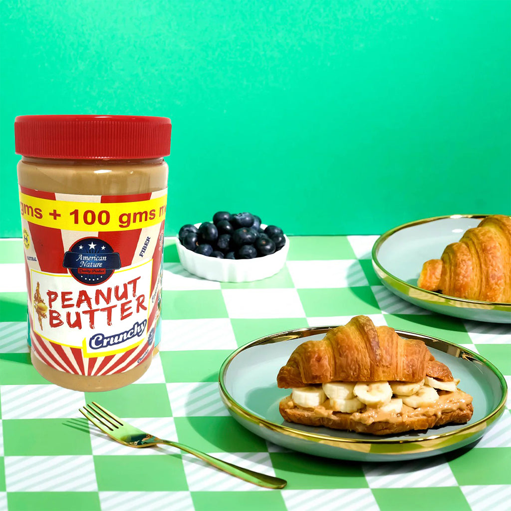 American Nature Crunchy Peanut Butter – 800g (700g + 100g Extra)