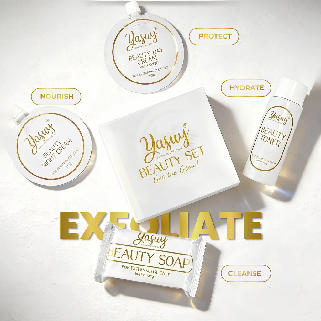 Yasuy Rejuvenating Skin Care Set – 4 Piece Complete Skincare Routine