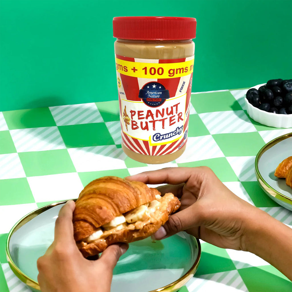 American Nature Crunchy Peanut Butter – 800g (700g + 100g Extra)
