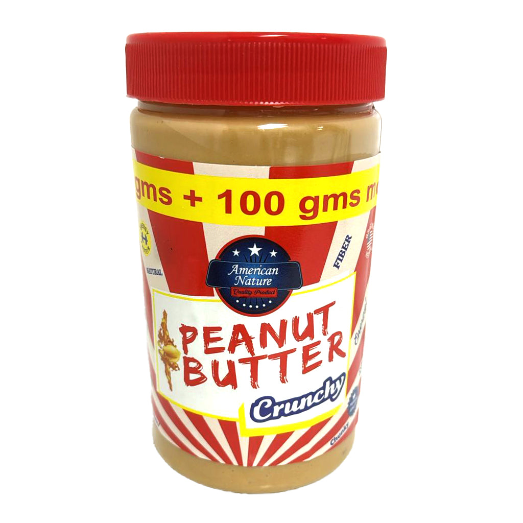 American Nature Crunchy Peanut Butter – 800g (700g + 100g Extra)