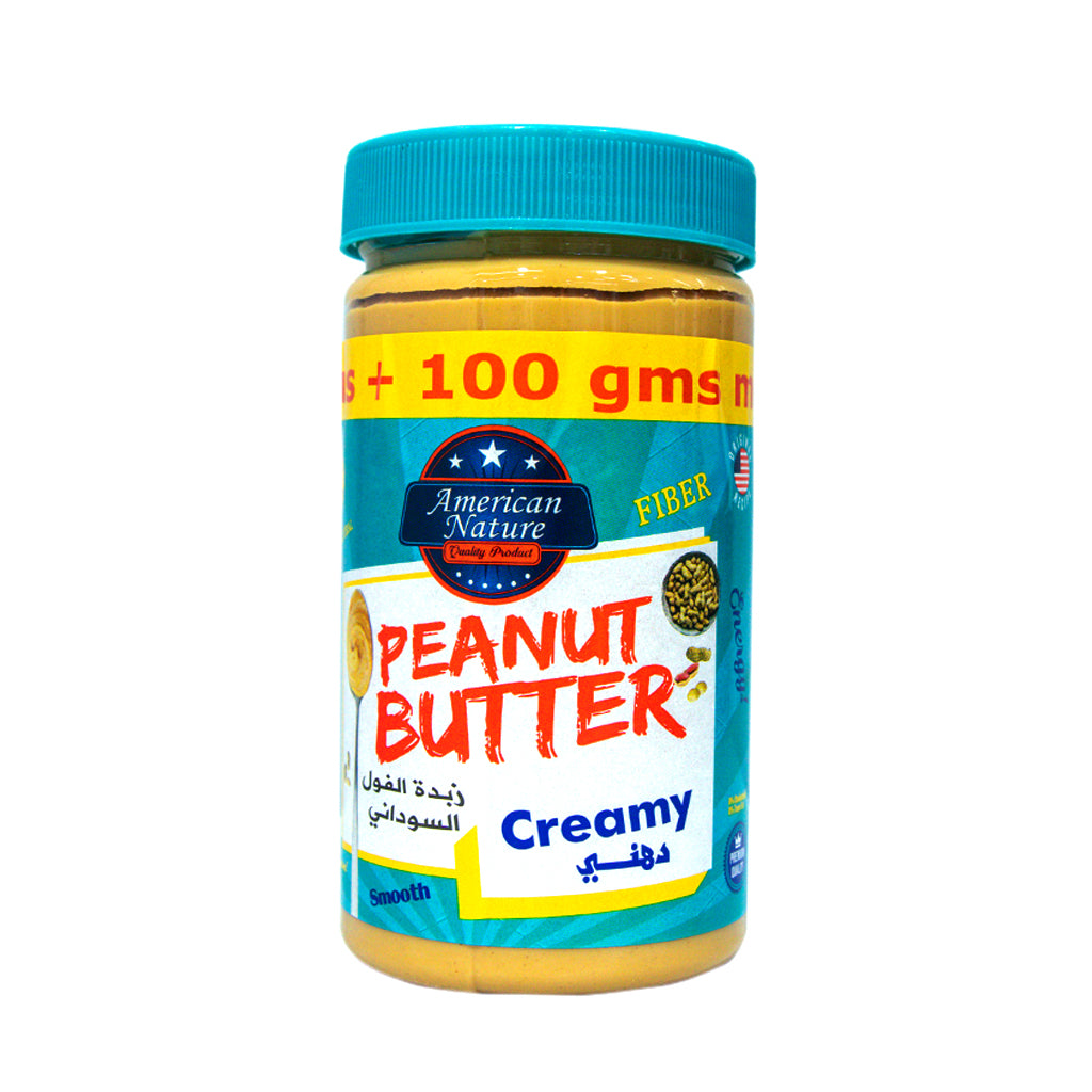 American Nature Creamy Peanut Butter – 800g (700g + 100g Extra)