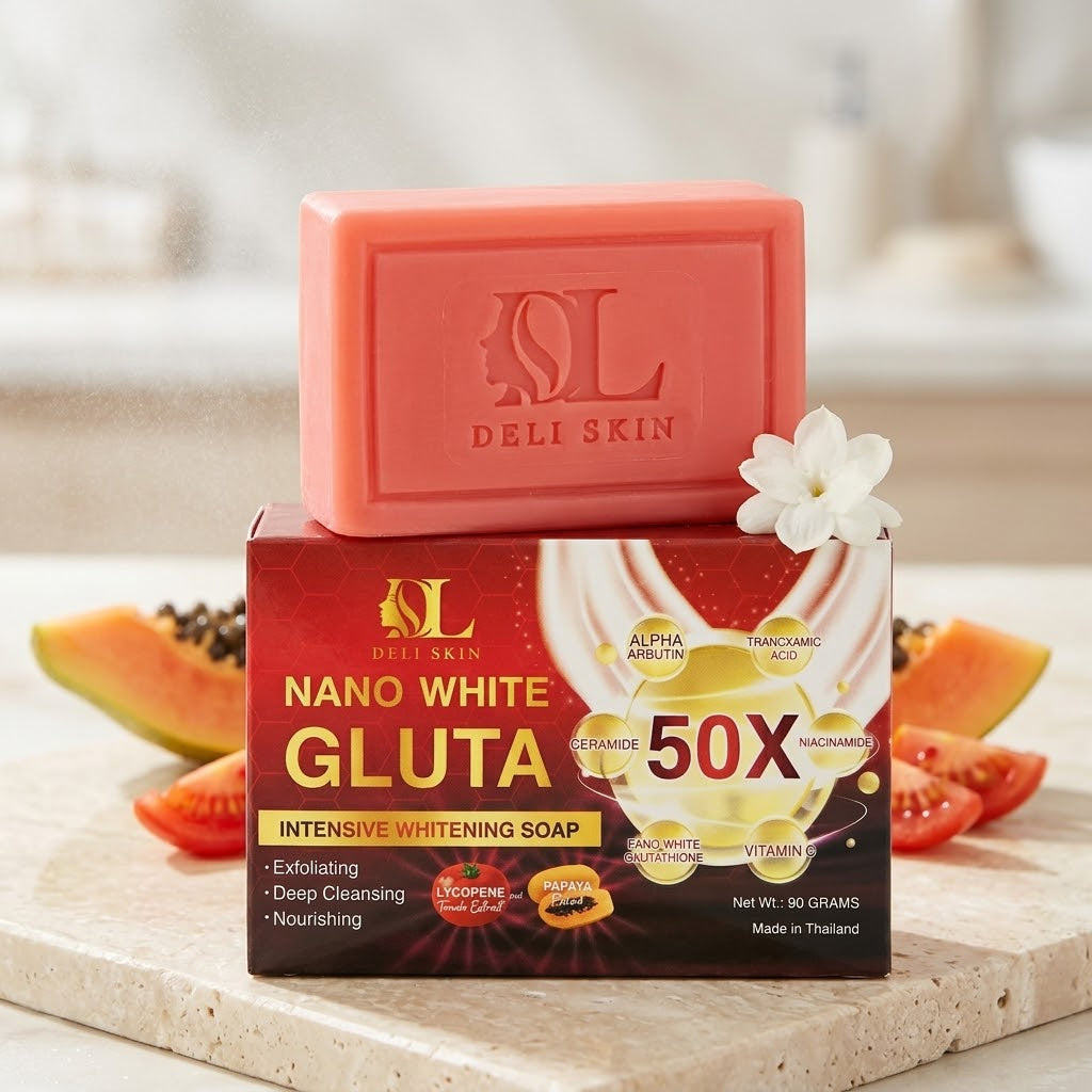 Deli Skin Nano White Gluta Intensive Whitening Soap (90g)