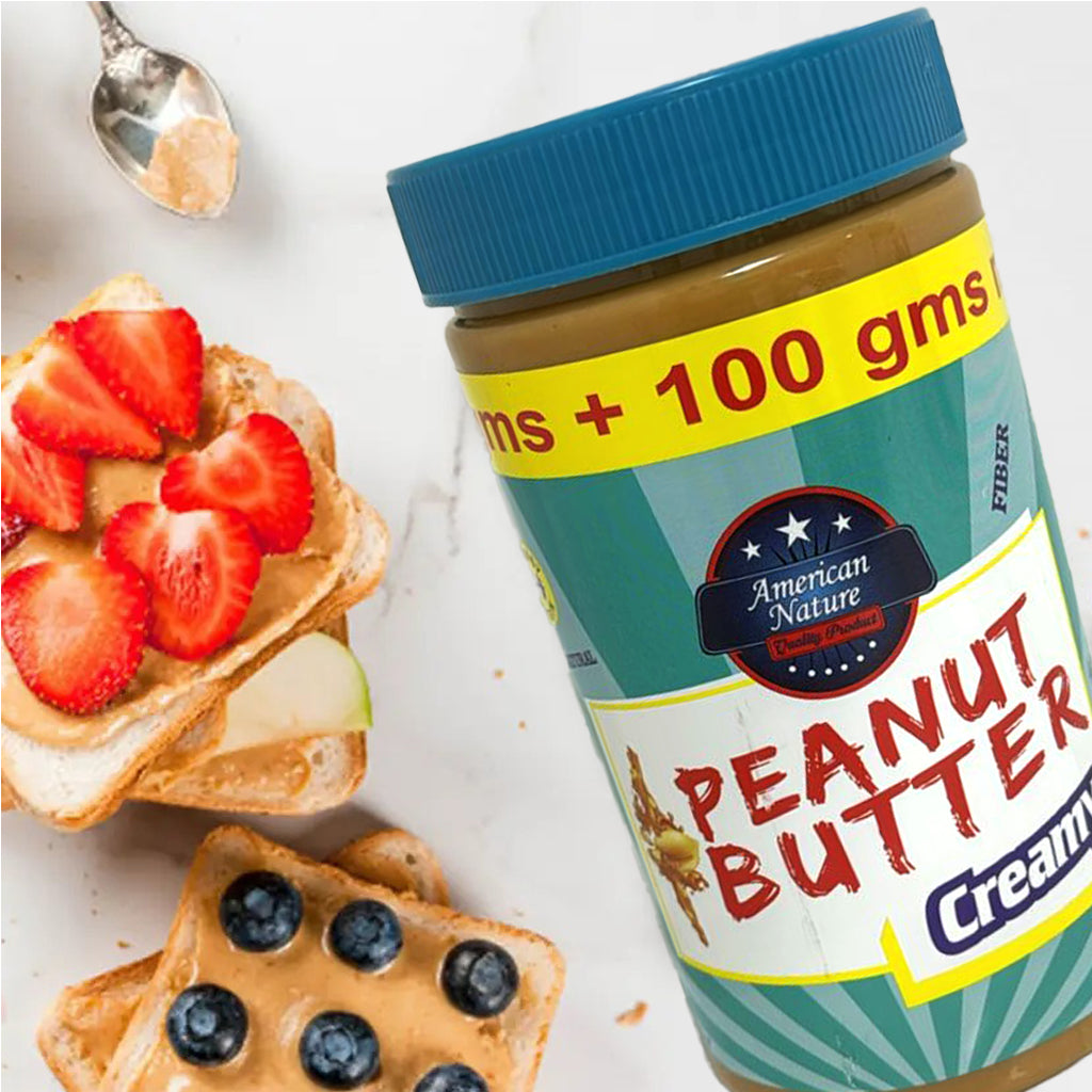 American Nature Creamy Peanut Butter – 800g (700g + 100g Extra)