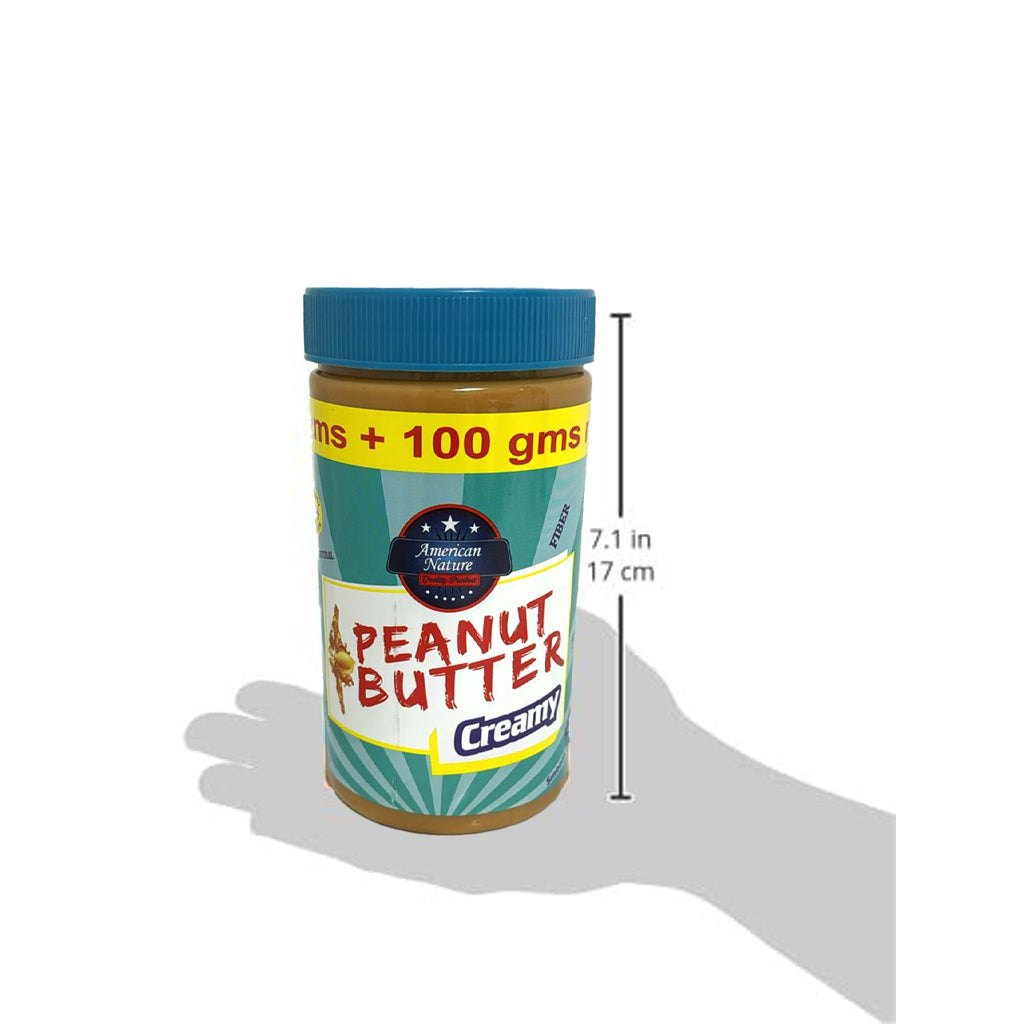 American Nature Creamy Peanut Butter – 800g (700g + 100g Extra)