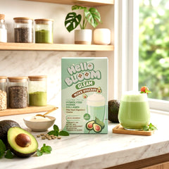 Hello Bloom Gleam Milky Avocado Collagen Beauty Supplement - 18g × 10 Sachets