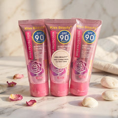 Kiss Beauty Sunscreen Cream SPF 90+ PA+++ - 60ml (3Pcs Combo)
