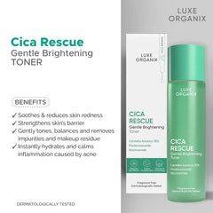 Luxe Organix Cica Rescue Gentle Brightening Toner – 150ml