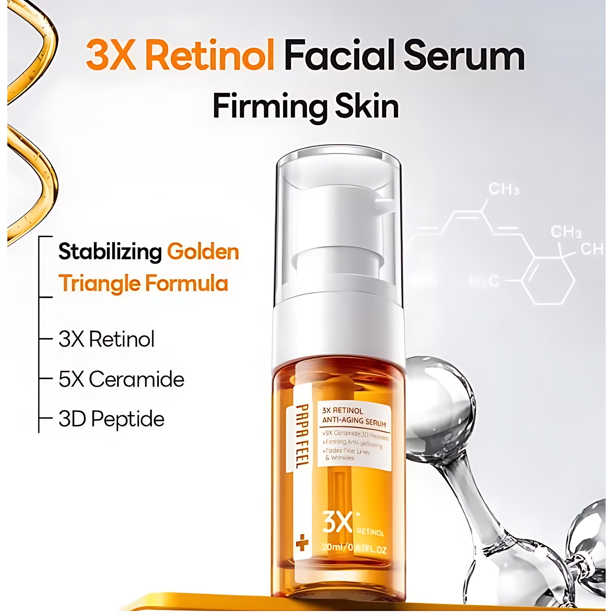 Papa Feel 3X Retinol Anti-Aging Serum – 20ml
