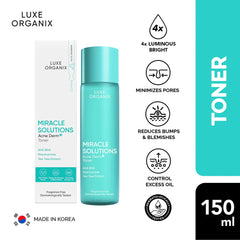 Luxe Organix Miracle Solutions Acne Derm+ Toner – 150ml