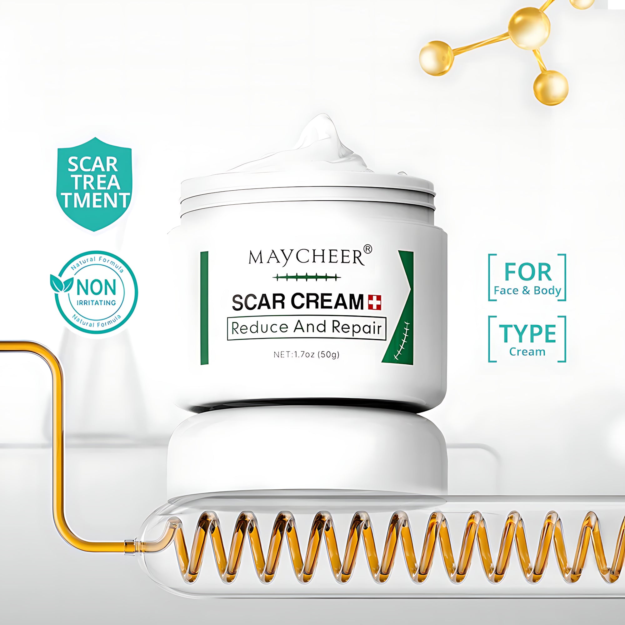 MAYCHEER Scar Cream – Advanced Scar Reduction & Skin Repair (50g)