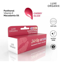 Luxe Organix Panthenol Therapy 24H Lip Serum - Cherry Glaze (10g)