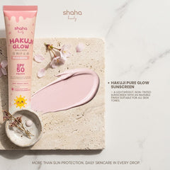 Shaha Beauty Hakuji Glow Tinted Sunscreen SPF 50 PA++++ – Pure Glow – 30ml