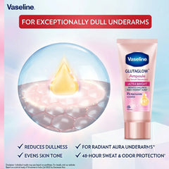 Vaseline GlutaGlow Ampoule Dry Serum Deodorant Ultra Bright Twin Pack – 45ml x 2
