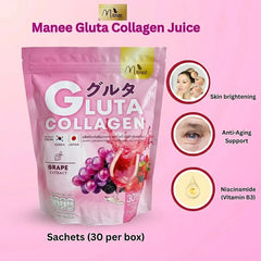 Manee Gluta Collagen Pink (New) – 30 Sachets × 10g Each
