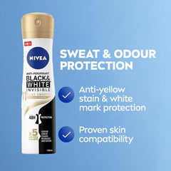 NIVEA Black & White Invisible Silky Smooth Anti-Perspirant Spray – 150ml
