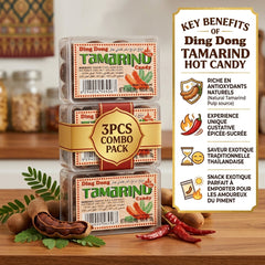 Ding Dong Hot Tamarind Candy – 100g × 3Pcs COMBO