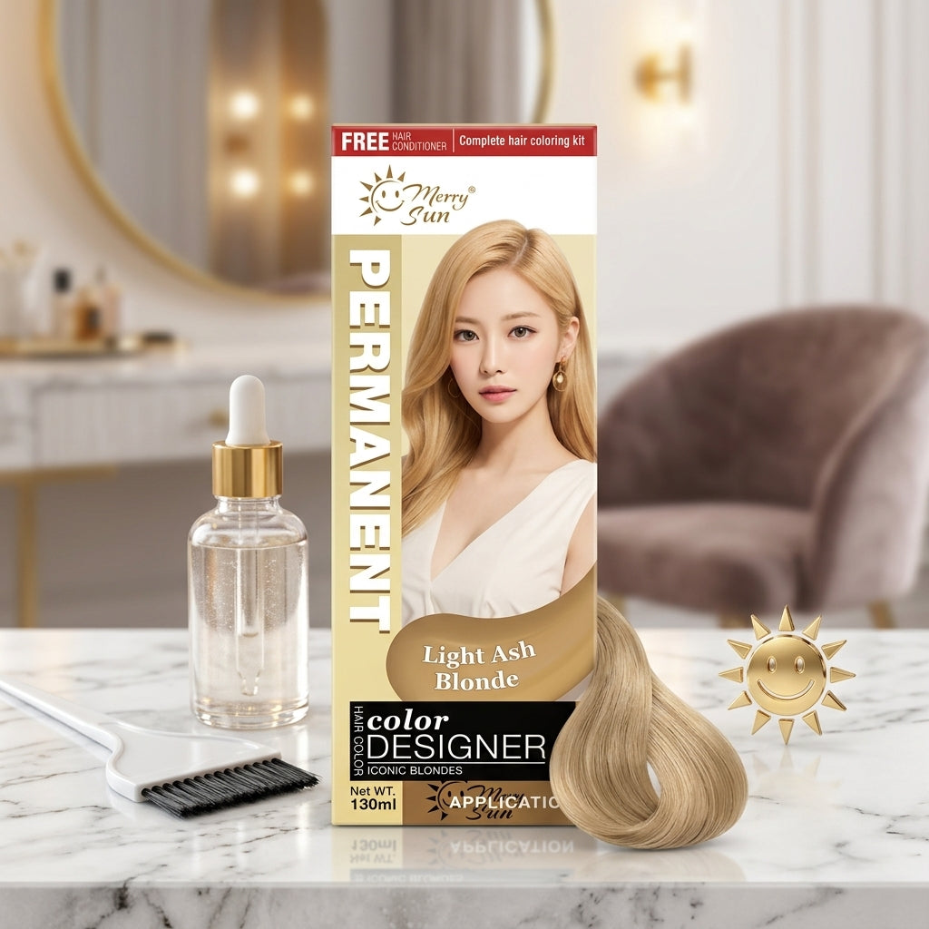 MerrySun Permanent Hair Color - Light Ash Blonde