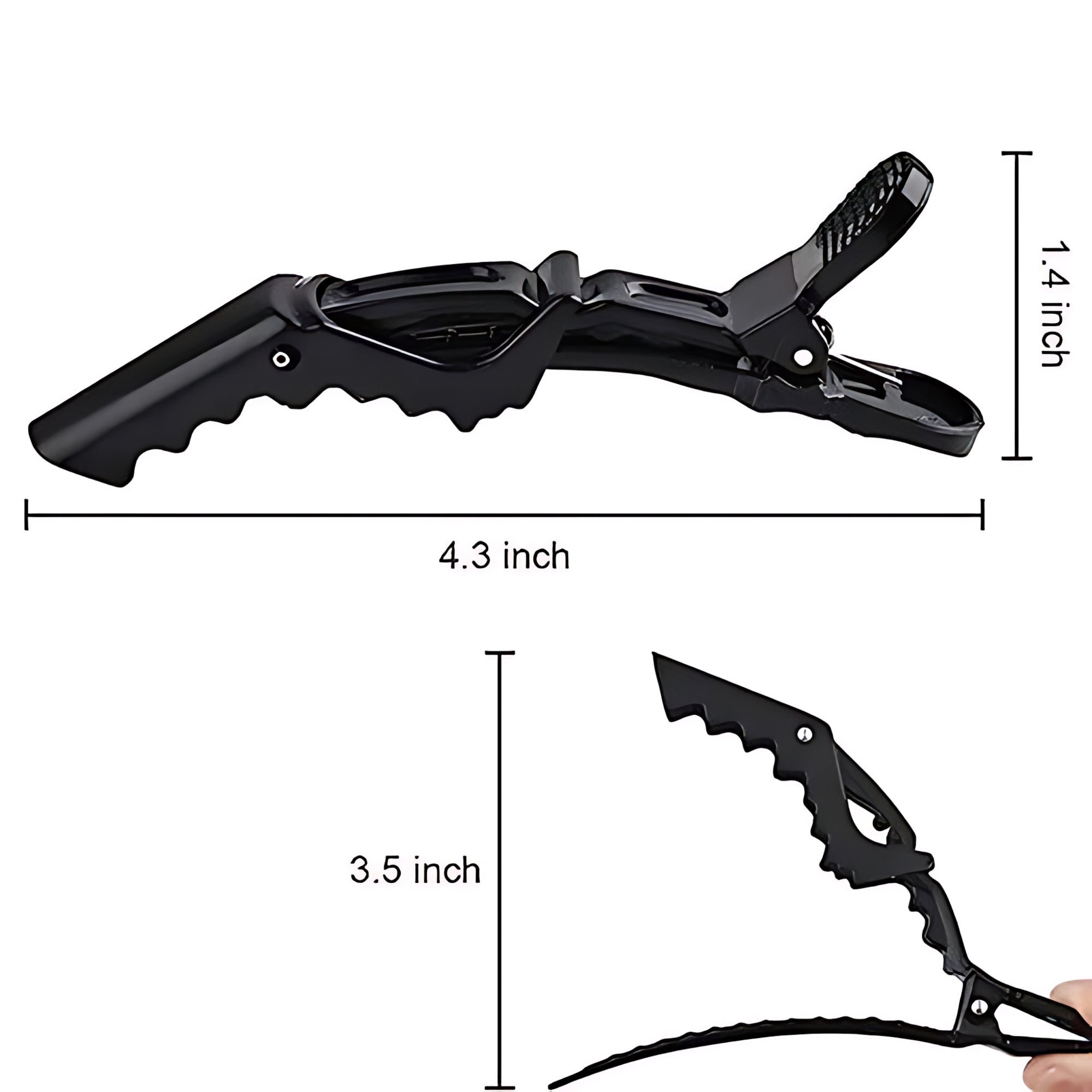 Hair Sectioning Salon Plastic Alligator Hair Clips – Professional Styling Tools