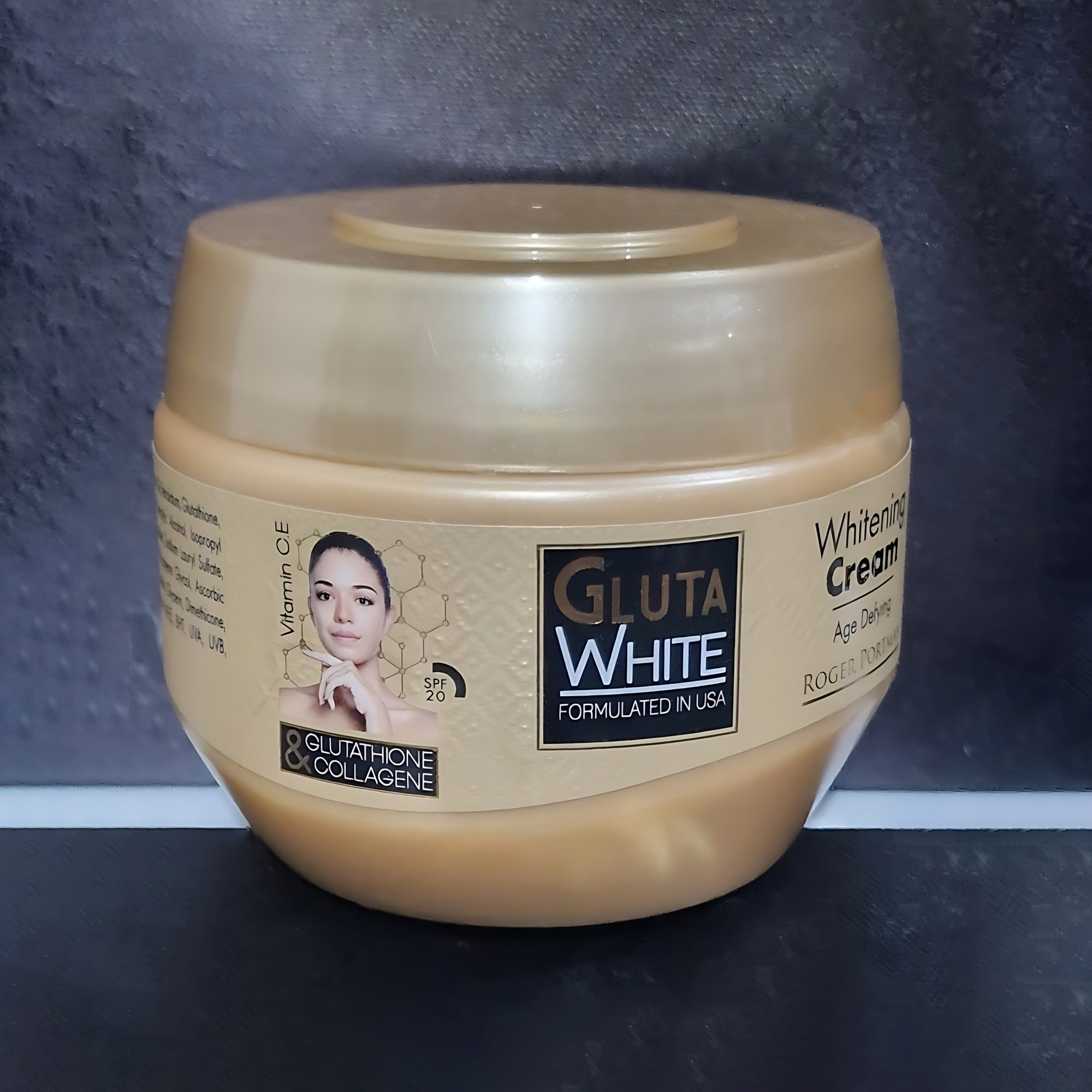 Gluta White Glutathione & Collagen Brightening Cream - 275ml