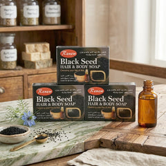 Renew Black Seed Hair & Body Soap – 3PCS Combo (90g Each)