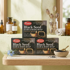 Renew Black Seed Hair & Body Soap – 3PCS Combo (90g Each)