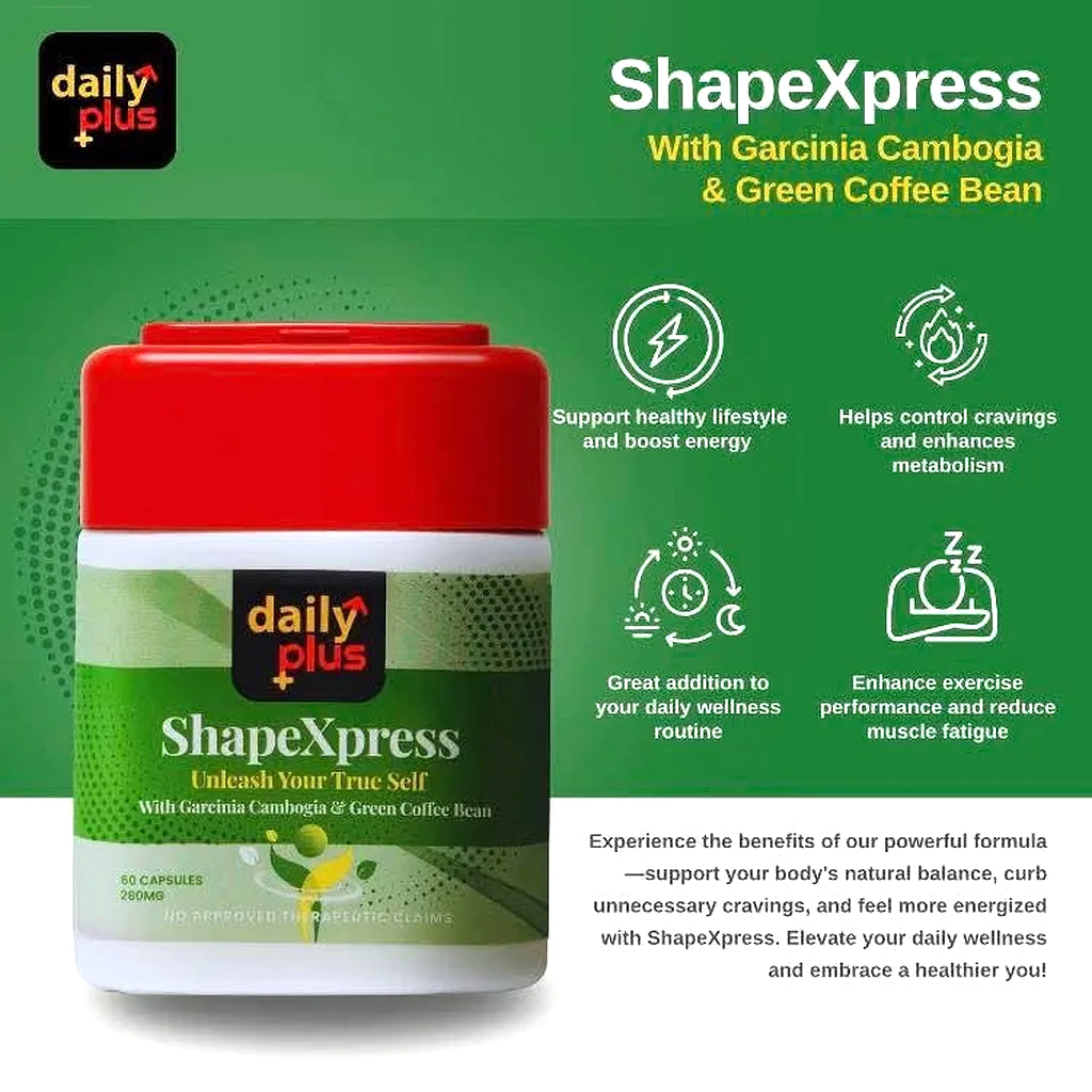 Daily Plus ShapeXpress Capsules (60 Capsules | 280mg) – Sige Mart UAE