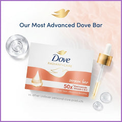 Dove Radiant + Care Serum Bar Niacinamide + Vitamin C & E – 90g