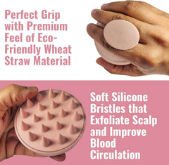 Hair Scalp Massager Shampoo Brush with Soft Silicone Bristles