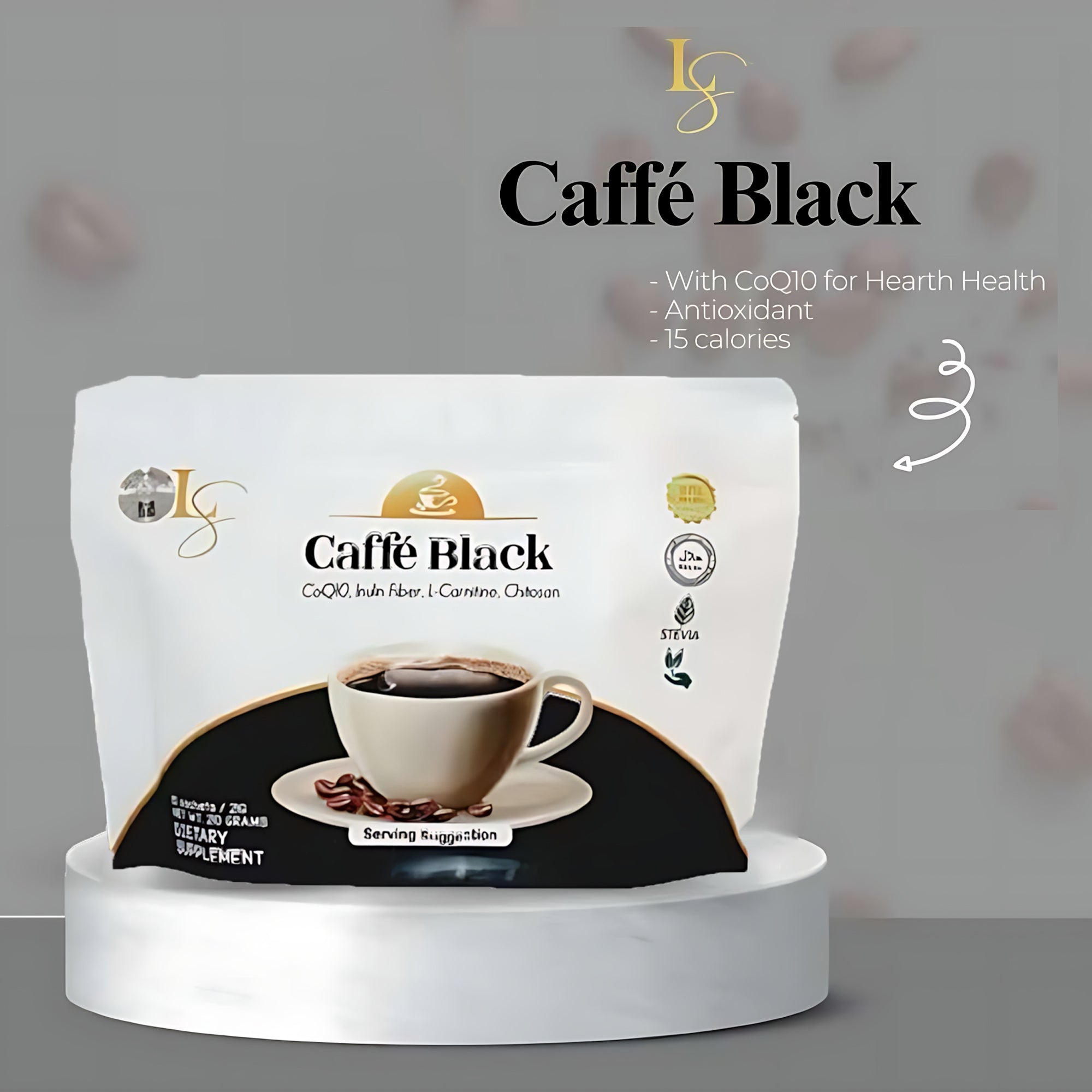 Luxe Slim Caffe Black - 210g (21g x 10 sachets)