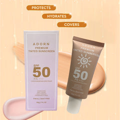 Adorn Premium Tinted Sunscreen SPF 50 PA+++ - 50g