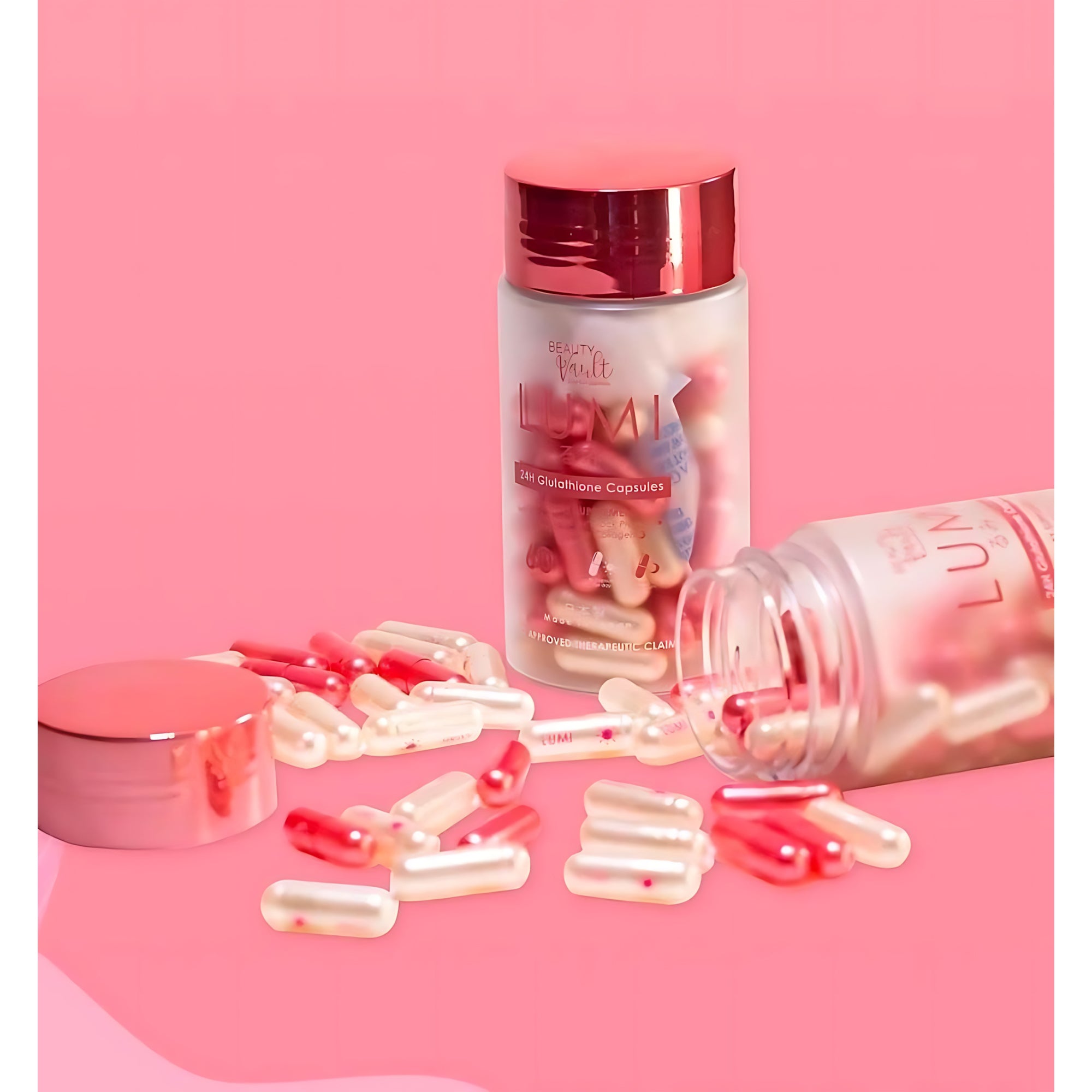 Beauty Vault Lumi 24H Glutathione Capsules 60 Caps Sige Mart UAE Beauty Vault Lumi 24H Glutathione Capsules 60 Caps Sige Mart UAE