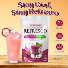 BMRS Beauty Essentials Placenta Collagen Refresco – Mangosteen Guyabano (10 × 18g)