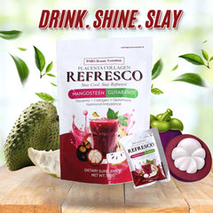 BMRS Beauty Essentials Placenta Collagen Refresco – Mangosteen Guyabano (10 × 18g)