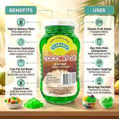 Florence Nata de Coco Green Coconut Gel in Syrup – 340g