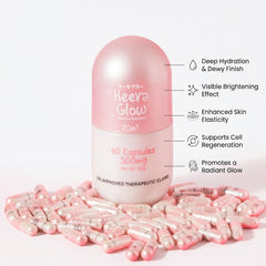 Heera Glow 20-in-1 Absolute Hydration Capsules (500mg) – 60 Capsules 50% OFF