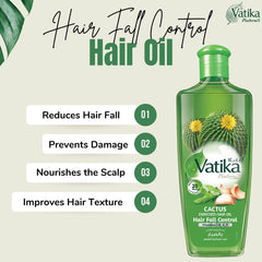 Vatika Hair Fall Control Cactus Hair Oil – 300ml