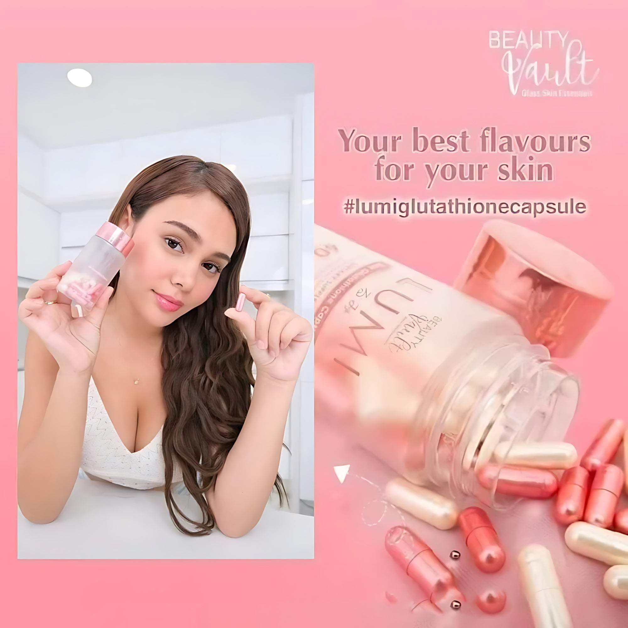 Beauty Vault Lumi 24H Glutathione Capsules 60 Caps