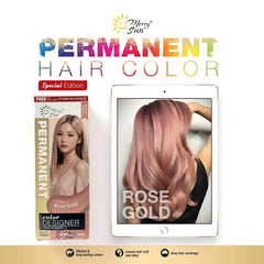 MerrySun Permanent Hair Color – Rose Gold (Complete Coloring Kit, 130ml)