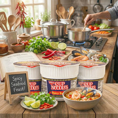 Nissin Cup Noodles Spicy Seafood – 40g × 3 pcs Combo